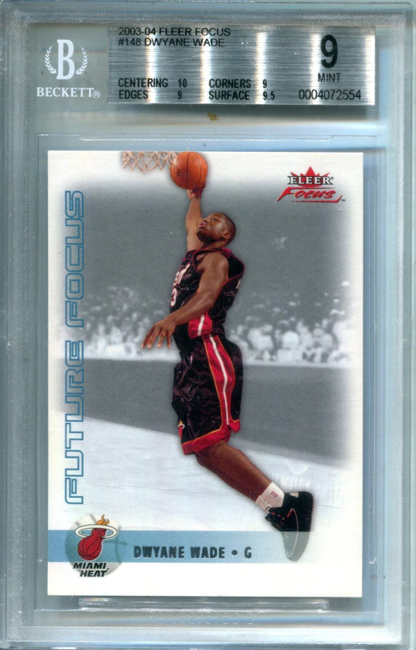 Dwyane Wade 2003 Fleer Focus #148 BGS Mint 9 RC