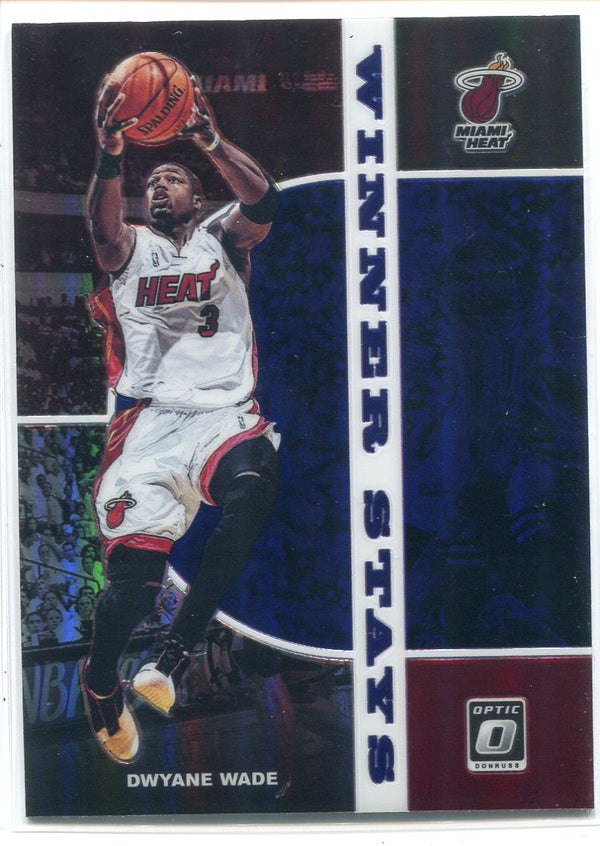 Dwyane Wade 2019-20 Panini Donruss Optic Prizm Winner Stays Card