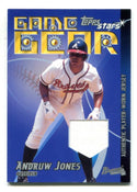 Andruw Jones 2001 Topps Stars Game Gear Jersey Card #TSRAJ