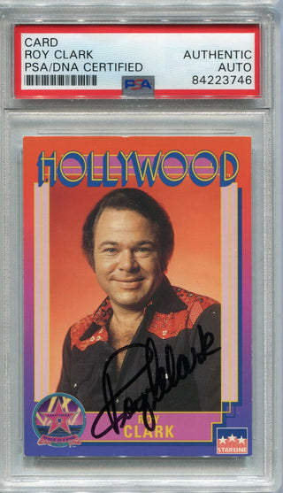 Roy Clark Autographed 1991 Starline Hollywood Walk of Fame Card (PSA)