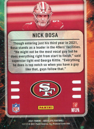 Nick Bosa 2021 Panini Absolute Card