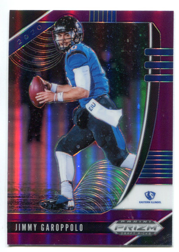 Jimmy Garoppolo 2020 Panini Prizm Draft Picks Purple Prizm Card