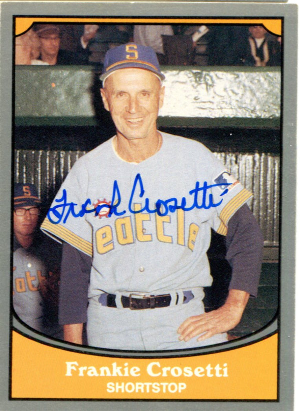 Frank Crosetti Autographed 1990 Pacific Card