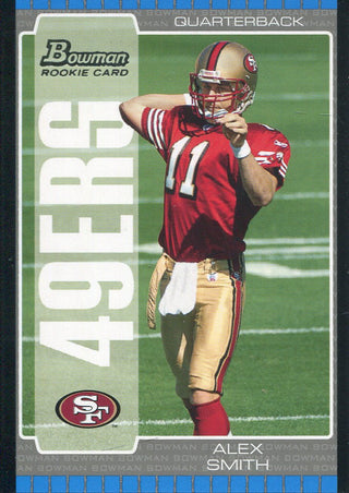 Alex Smith 2005 Bowman Rookie Card