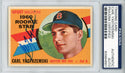 Carl Yastrzemski Autographed 1960 Topps Card #148 (PSA)