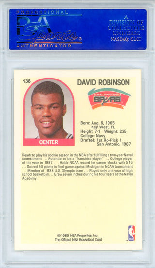 David Robinson 1989 Hoops Card #138 (PSA NM-MT 8)