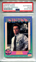 Martin Sheen 1991 Starline #32 (PSA Authentic) Card