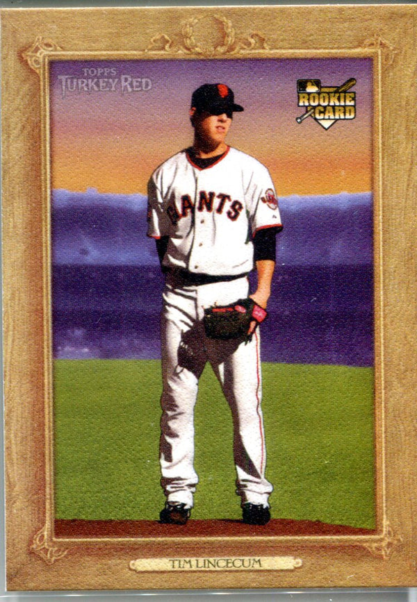 Tim LIncecum 2007 Topps Turkey Red Rookie Card