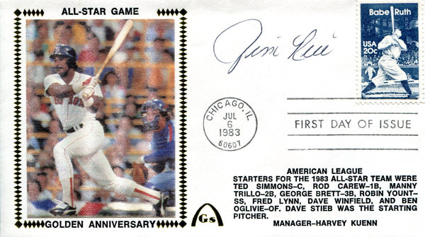 Jim Rice Autographed July 6 1983 First Day Cover