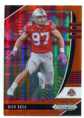 Nick Bosa 2020 Panini Prizm Draft Picks Orange Prizm Card