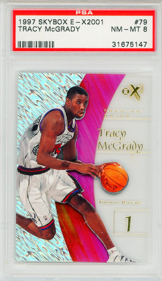 Tracy McGrady 1997 Skybox E-X2001 Card #79 (PSA NM-MT 8)