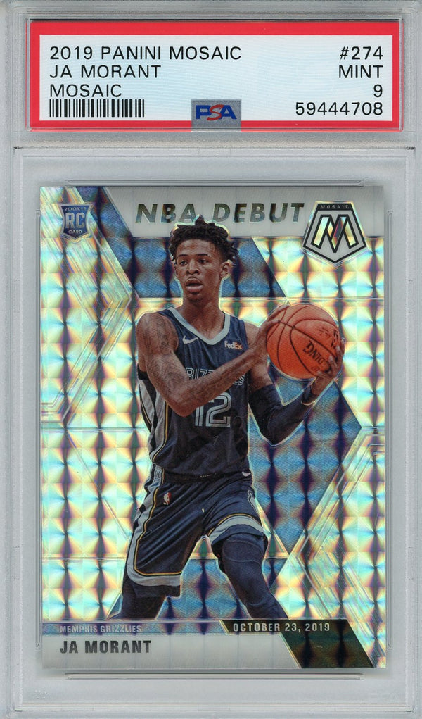 Ja Morant 2019 Panini Mosaic Prizm Rookie Card #274 (PSA)