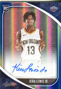 Kira Lewis Jr 2020 Panini Absolute Autographed Rookie Card 38/49 #RA-KLE