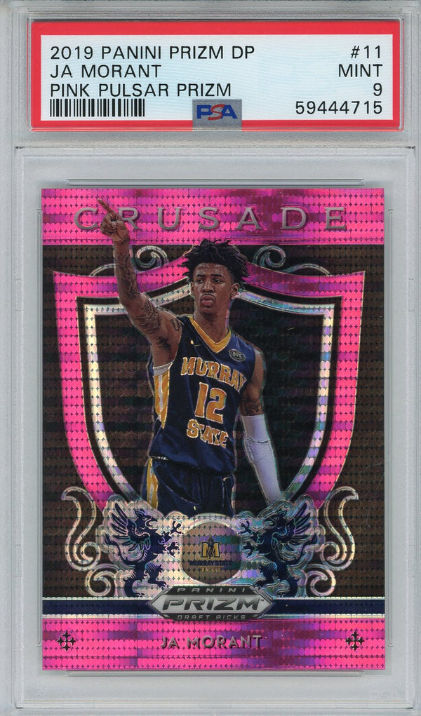 Ja Morant 2019 Panini Prizm DP Pink Pulsar Rookie Card #11 (PSA)