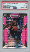 Ja Morant 2019 Panini Prizm DP Pink Pulsar Rookie Card #2 (PSA)