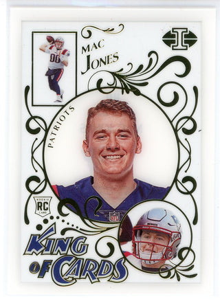 Mac Jones 2021 Panini Illusions King of Cards Rookie Card #KC-15