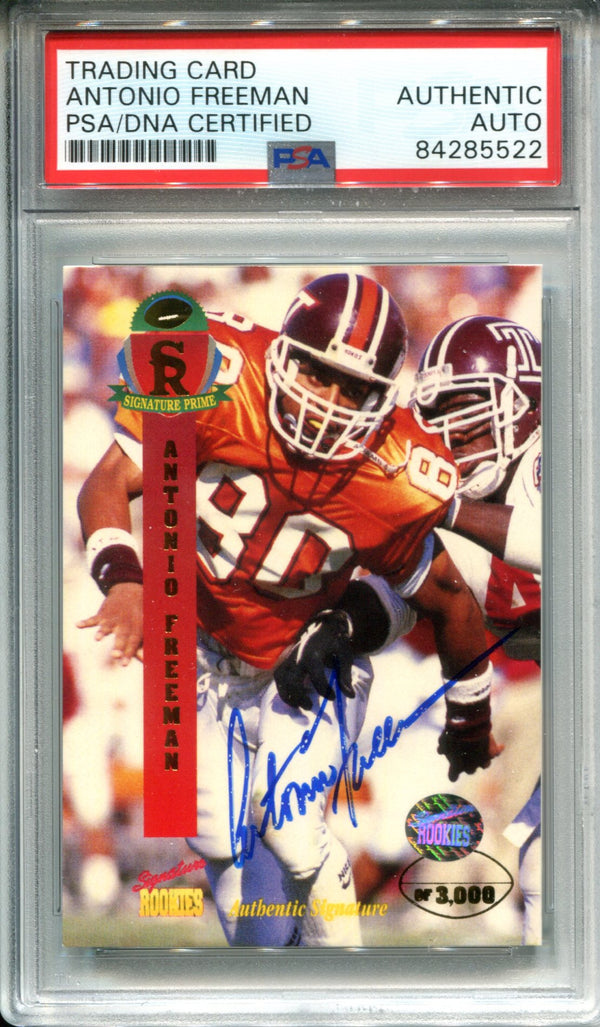 Antonio Freeman Autographed 1995 Signature Rookies Rookie Card (PSA)