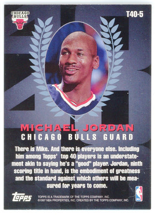 Michael Jordan 1997 Topps 40th Anniversary Card #T40-5