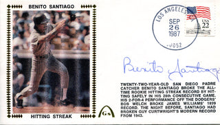 Benito Santiago Autographed Sep 26 1987 First Day Cover