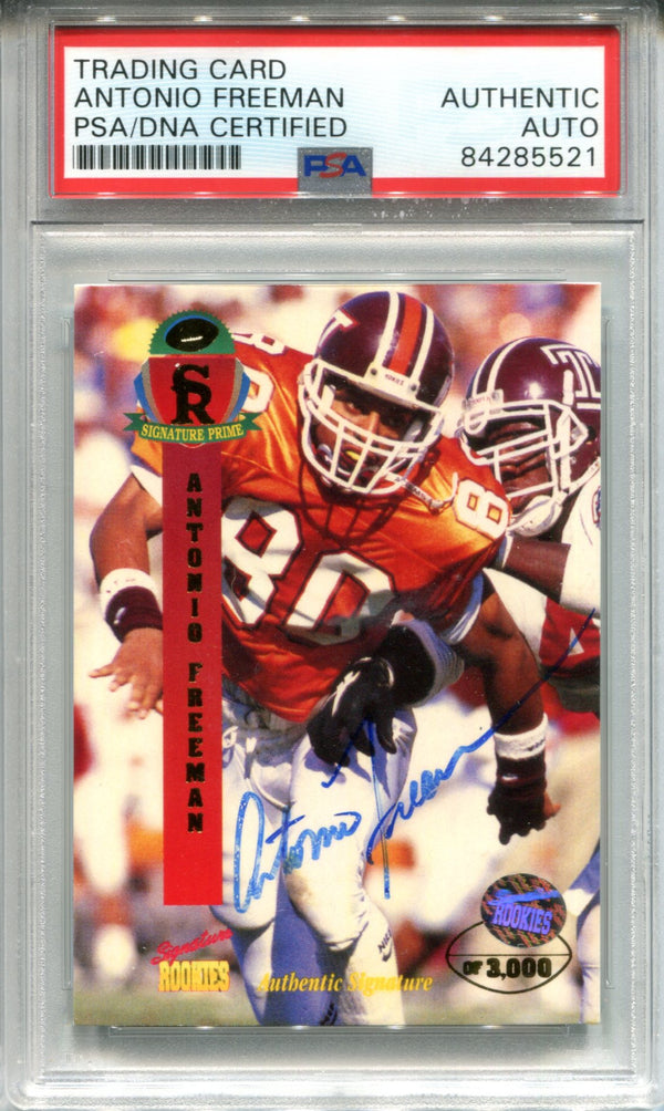 Antonio Freeman Autographed 1995 Signature Rookies Rookie Card (PSA)