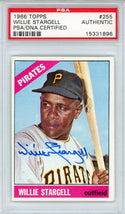 Willie Stargell Autographed 1966 Topps Card #255 (PSA)