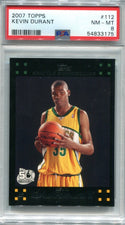 Kevin Durant 2007-08 Topps Black Border #112 PSA NM-MT 8 RC