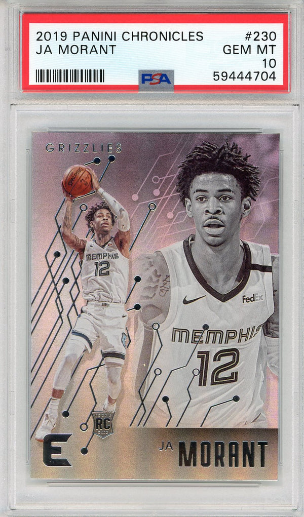 Ja Morant 2019 Panini Chronicles Rookie Card #230 (PSA)