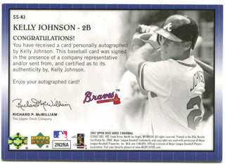 Kelly Johnson Upper Deck Star Signings 2007