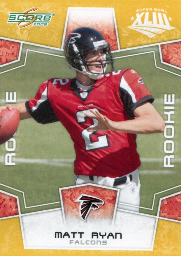 Matt Ryan 2008 Score Super Bowl XLIII Rookie Card