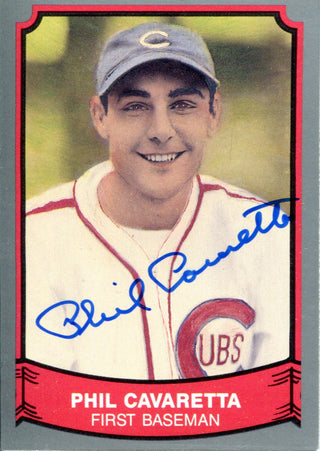 Phil Cavaretta Autographed 1989 Pacific Card