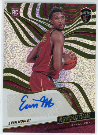 Evan Mobley Autographed 2021-22 Panini Revolution Rookie Card #RA-EMB