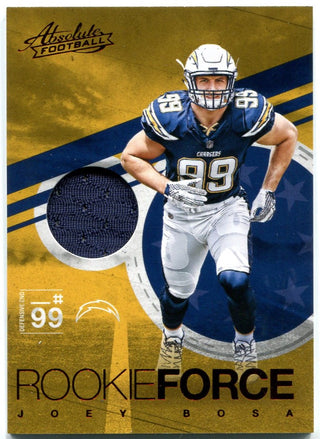 Joey Bosa Panini Absolute Football Rookie Force Jersey Card