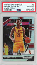 Onyeka Okongwu 2020 Panini Prizm Draft Pick Silver Prizm Rookie Card #5 (PSA)