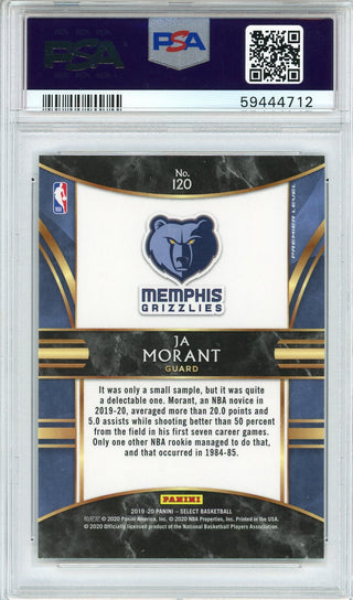 Ja Morant 2019 Panini Select Rookie Card #120 (PSA)