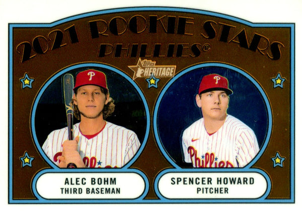 Alec Bohm Spencer Howard 2021 Topps Rookie Card #456/999