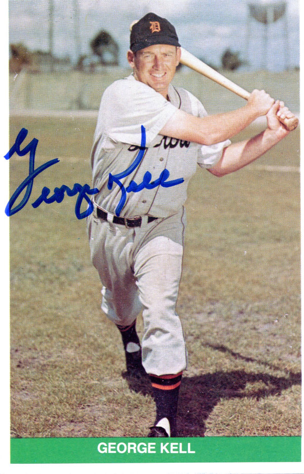 George Kell Autographed 1984 TCMA Over Sized Card