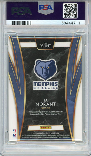 Ja Morant 2019 Panini Select Draft Selections Patch Rookie Card #DSJMT (PSA)