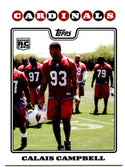 2008 Topps Rookie Card Calais Campbell #404