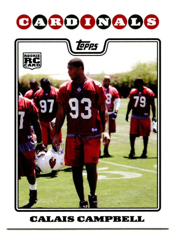 2008 Topps Rookie Card Calais Campbell #404