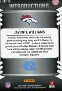 Javonte Williams 2021 Panini Absolute Rookie Card