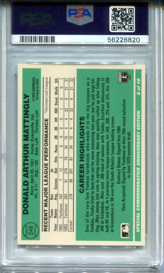 Don Mattingly 1994 84 Anniversary PSA EX-MT 6 Card