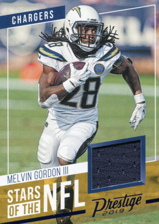 Melvin Gordon 2019 Panini Prestige Jersey Relic Card