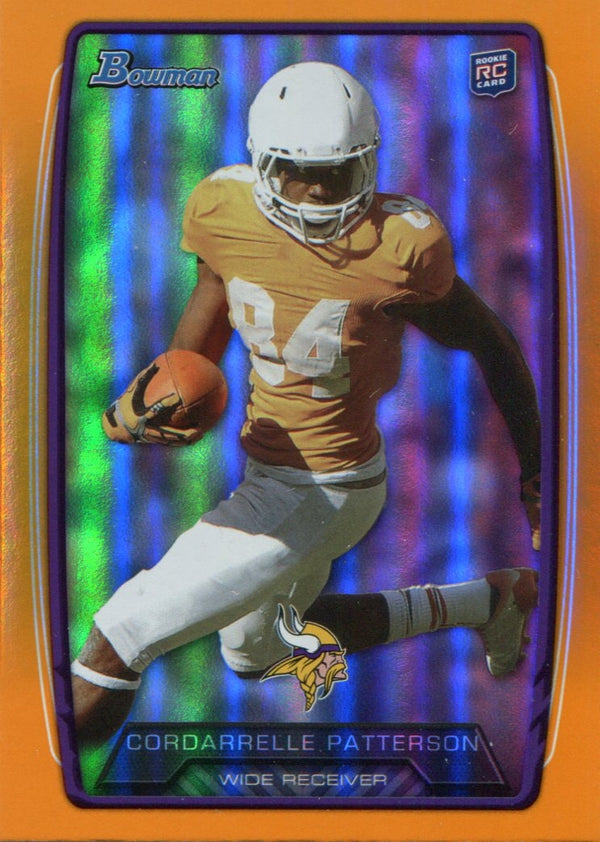 Cordarrelle Patterson 2013 Bowman Orange Refractor Rookie Card