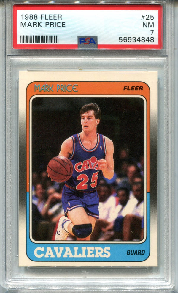 Mark Price 1988 Fleer #25 PSA NM 7 Card