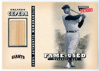 Orlando Cepeda 1999 Upper Deck Ultimate Victory Bat Card #OC