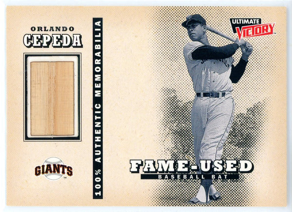 Orlando Cepeda 1999 Upper Deck Ultimate Victory Bat Card #OC