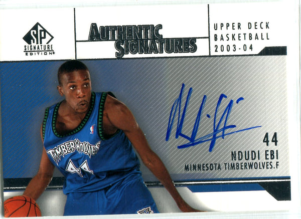 Ndudi Ebi 2004 Upper Deck SP Signature Edition Autographed Card