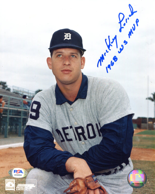 Mickey Lolich "1968 WS MVP" Autographed 8x10 Photo (PSA)