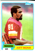 Art Monk 1981 Topps Rookie Card