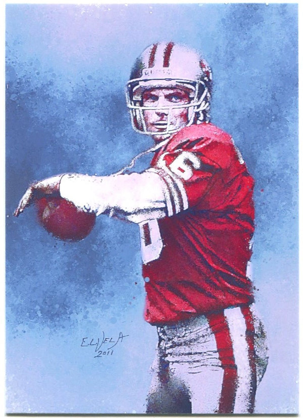 Joe Montana Edward Vela Illustration Card 2015